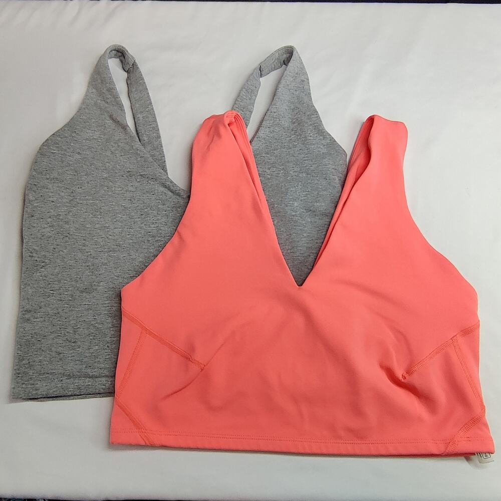 Lot of 2 FP Movement Never Better Cropped Cami Tank Tops Sports Bras Large